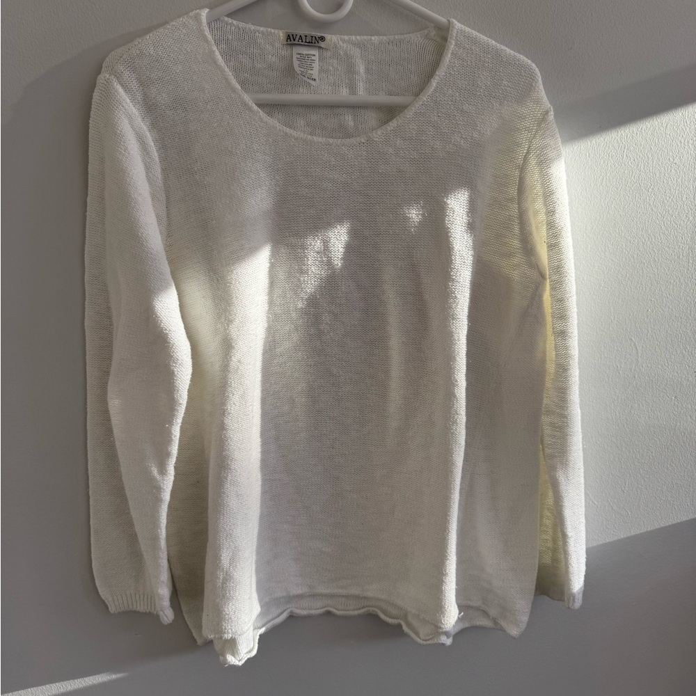 Avalin Cream Classic Pullover Sweater